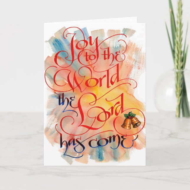 Joy to the World Christmas Card (Front)