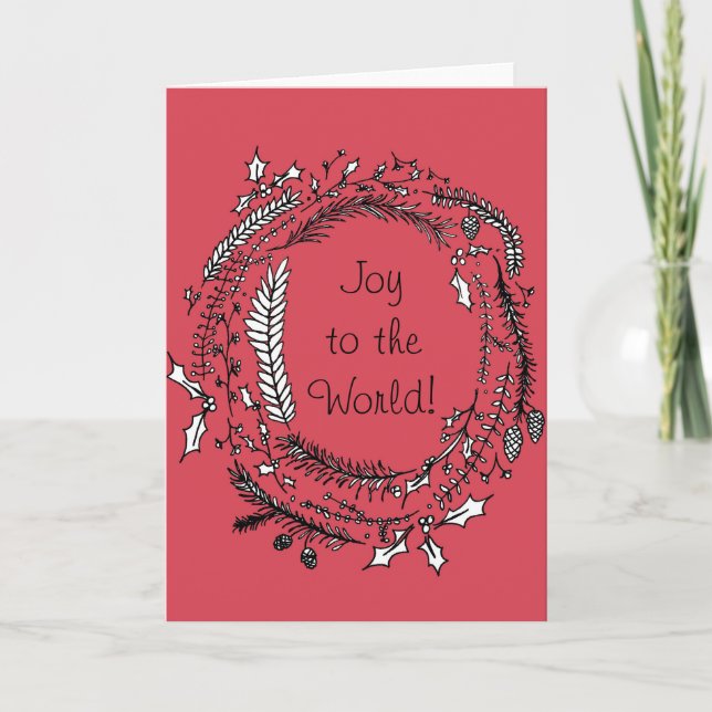Joy to the World Christmas Card (Front)