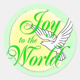 Joy to the World Christmas Classic Round Sticker