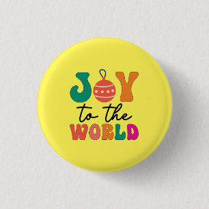 Joy to The World - Christmas Design-50835 3 Cm Round Badge