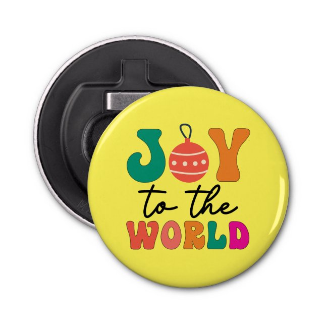 Joy to The World - Christmas Design-50835 Bottle Opener (Front)