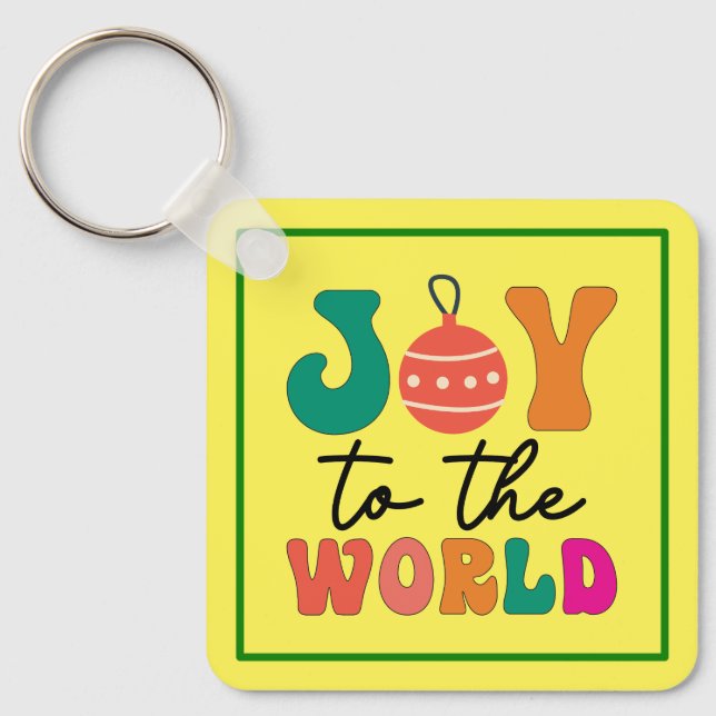 Joy to The World - Christmas Design-50835 Key Ring (Front)
