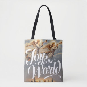 Joy to the World Christmas Design  Tote Bag