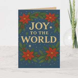 Joy to the World Christmas Greeting Card