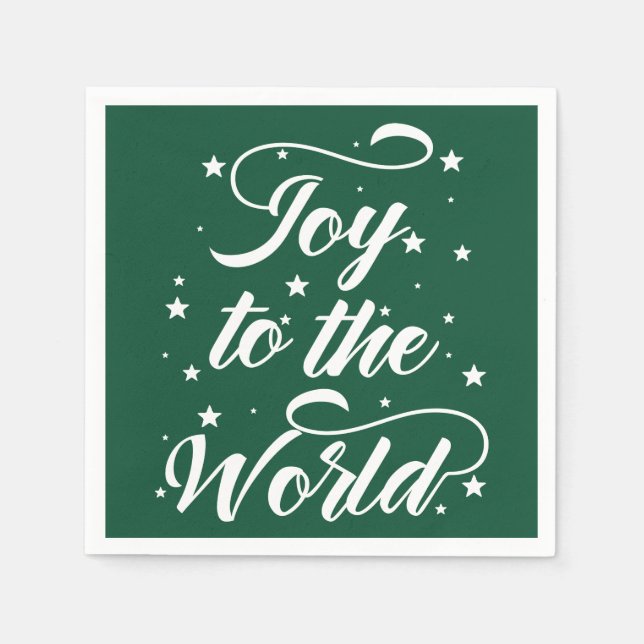 joy to the world Christmas Napkin (Front)