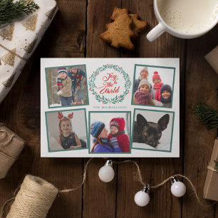 JOY TO THE WORLD CHRISTMAS Photo Collage