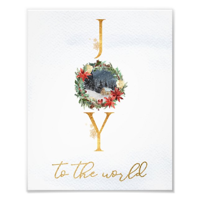 Joy To The World Christmas Poster (Front)