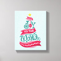 Joy to the World Christmas Quote Typography