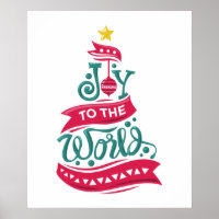 Joy to the World Christmas Quote Typography