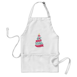 Joy to the World Christmas Quote Typography Standard Apron