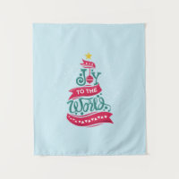 Joy to the World Christmas Quote Typography