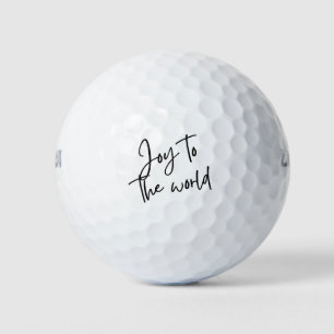 'Joy To The World' Christmas Spirit Gift Golf Balls
