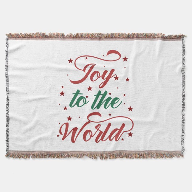 joy to the world Christmas Throw Blanket (Front)