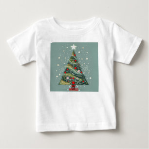 Joy to the world Christmas tree Baby T-Shirt