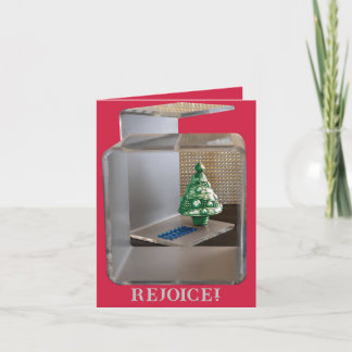 JOY TO THE WORLD CHRISTMAS TREE THANK YOU CARD