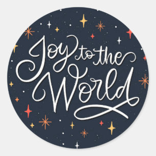 Joy to the World Classic Round Sticker