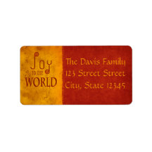 Joy to the World Crimson & Gold