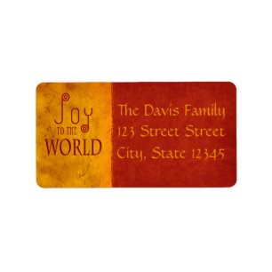 Joy to the World Crimson & Gold Label