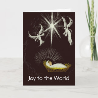 Joy to the World Customisable Christmas Holiday Card