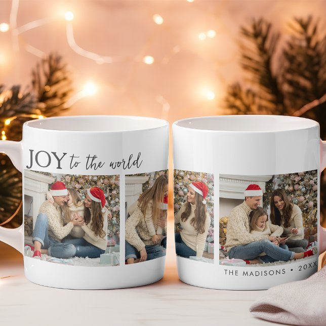 Joy to the World Family Photo Christmas  Coffee Mug (Creator Uploaded)