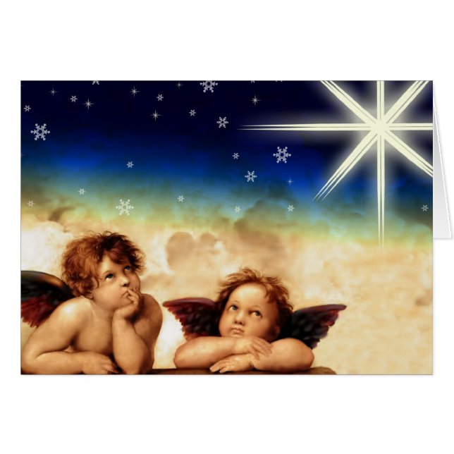 Joy to The World. Fine Art Christmas Cards (Front Horizontal)