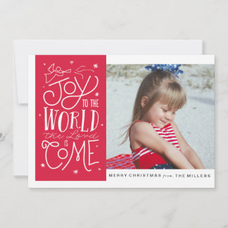 Joy to the World Flat Photo Card