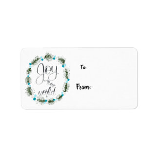 Joy to the World Gift Labels