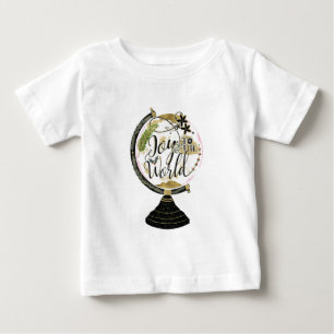 Joy to the World Global Holiday Pink & Red Party Baby T-Shirt