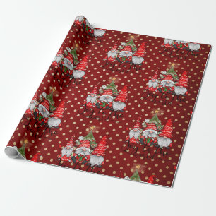 Joy To The World Gnome Christmas Wrapping Paper