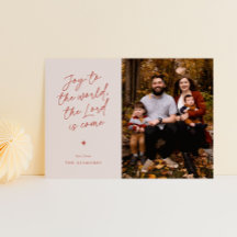 Joy to the World Handwriting Religious Christmas