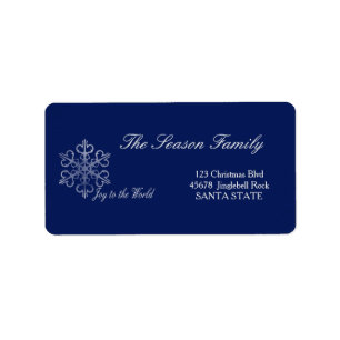 Joy to the World Holiday Address Label
