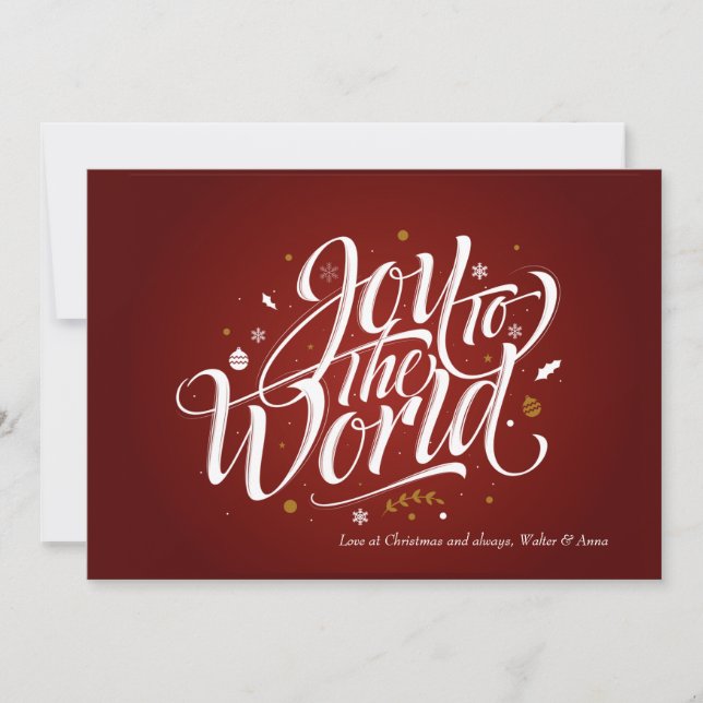 Joy To the World Holiday Card (Front)