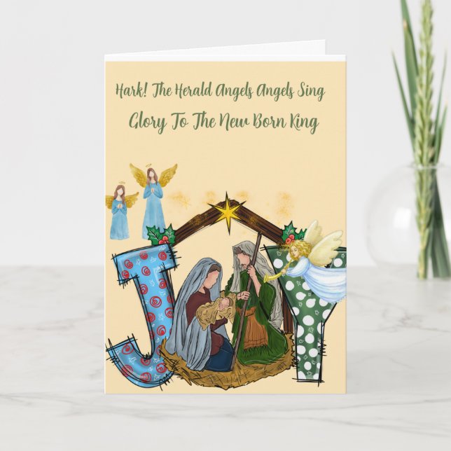 Joy To The World Holiday Card (Front)