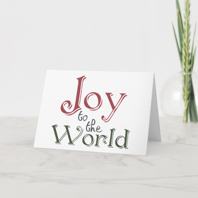 Joy to the World Holiday Card (Front)