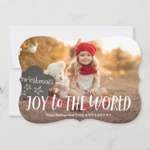 Joy to the World Holiday Photo Card