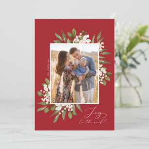Joy to the World Holiday Photo Card