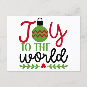 Joy to the World Holiday Postcard