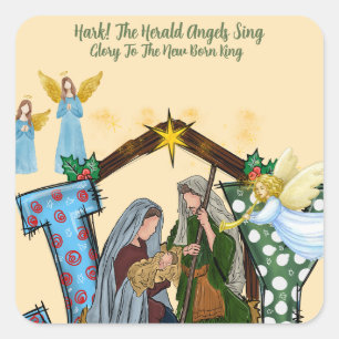 "Joy to the World" Holiday Sticker