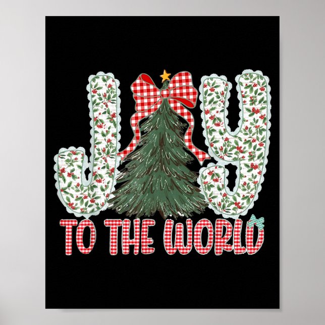Joy To The World Jesus Christian Christmas Xmas Tr Poster (Front)