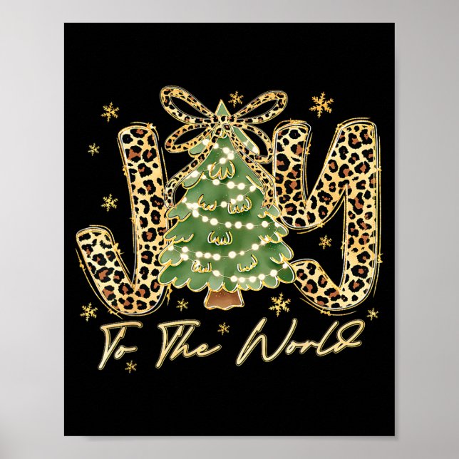 Joy To The World Jesus Christian Christmas Xmas Tr Poster (Front)