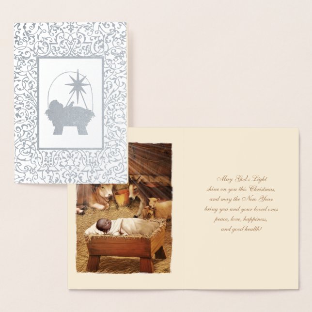 Joy to the World. Luxury Real Foil Christmas Cards (Display)