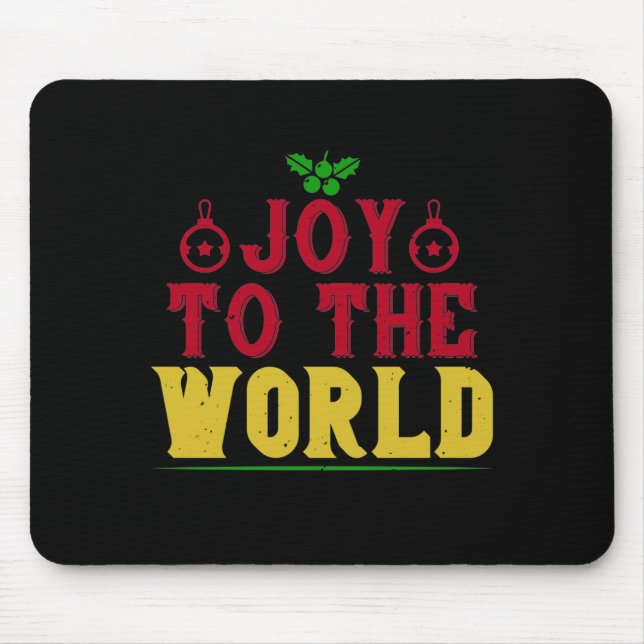 Joy To The World Mouse Mat (Front)