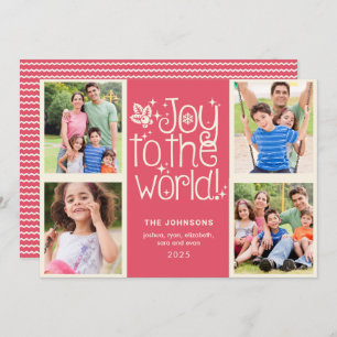 Joy to the World Multi Photo Christmas Card