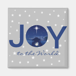 Joy to the World nativity  Magnet