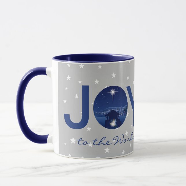 Joy to the World nativity  Mug (Left)