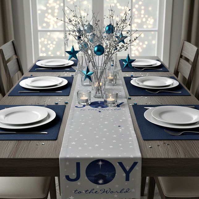 Joy to the World nativity  Short Table Runner (Creator Uploaded)