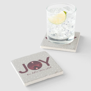 Joy to the World nativity Stone Coaster