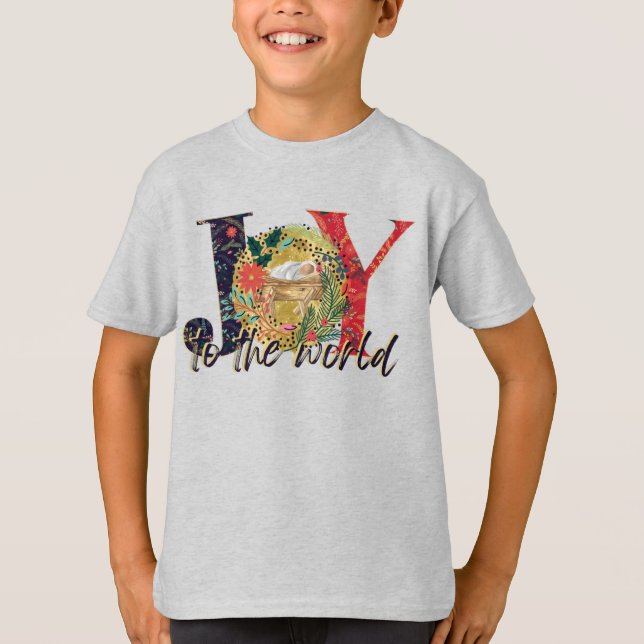 Joy To The World  Nativity  T-Shirt (Front)