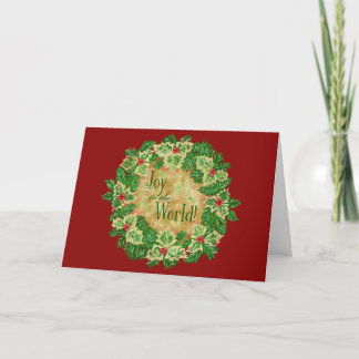 Joy to the World Personalised Christmas Card