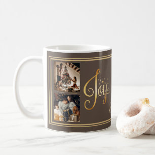 Joy to the World Personalised Gold Mug